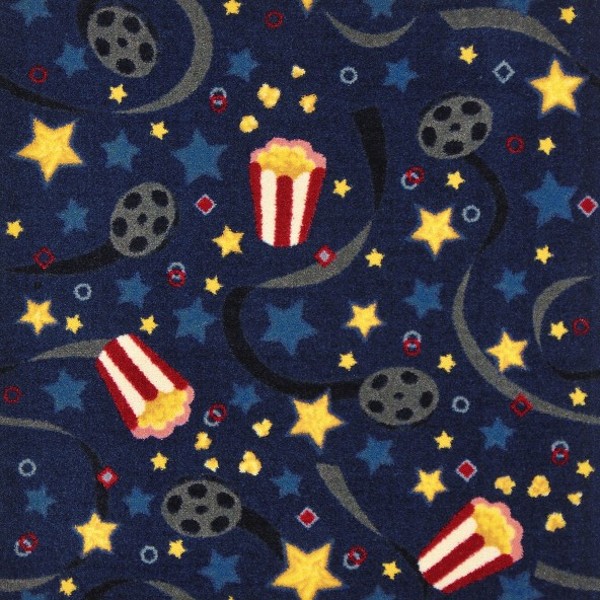 Navy Feature Film Home Theater Carpet